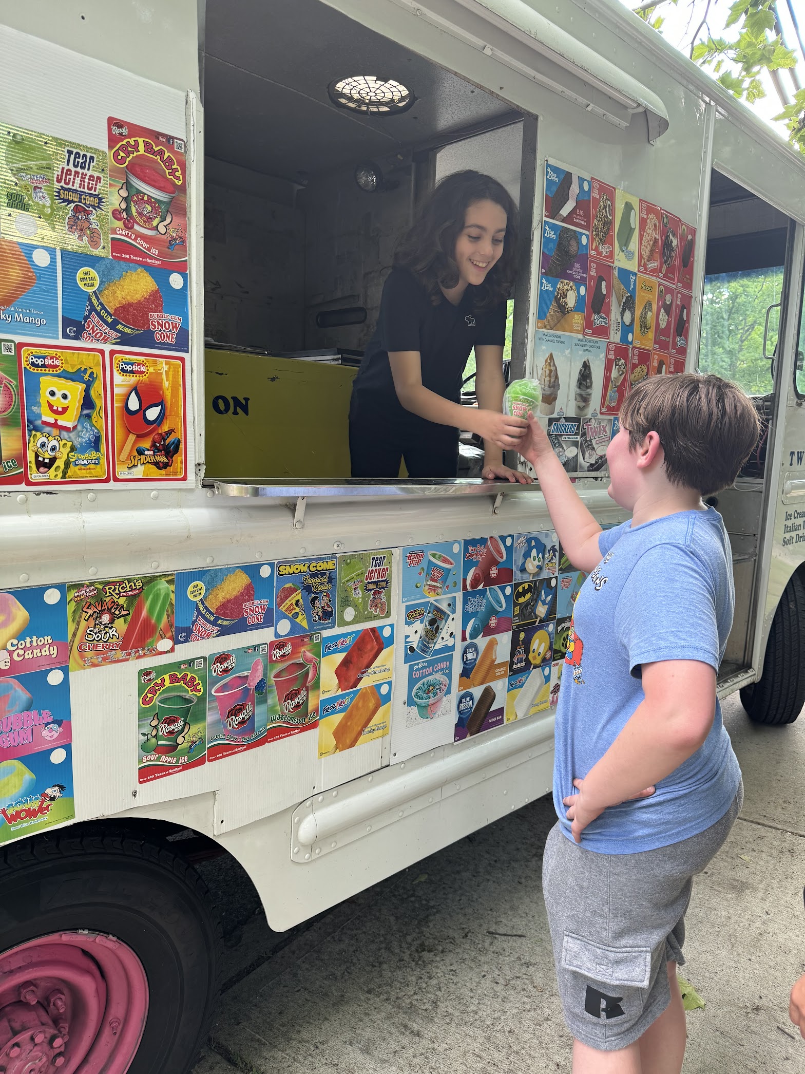 Twins ice cream truck photo
